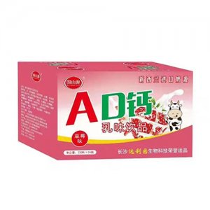 圍山源AD鈣乳味飲品草莓味220ml24瓶