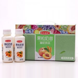 優全益濃果粒奶昔黃桃燕麥315ml