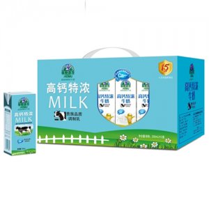 百慧高鈣特濃牛奶外箱