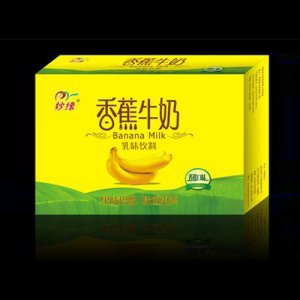 張弓香蕉牛奶側開口