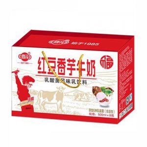 修花紅豆香芋牛奶500mlx8瓶