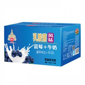修花乳酸菌風味藍莓牛奶500ml×15瓶