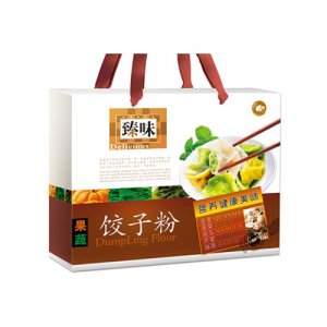 臻味綠色果蔬餃子粉五彩營養面粉禮盒