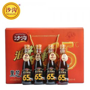 沙溝香油禮盒216ml黑芝麻油