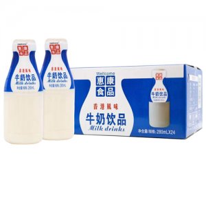 惠康食品牛奶飲品（香港風味）280mlx24瓶