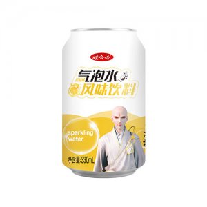 娃哈哈氣泡水風味飲料柑橘味罐330mlX24罐