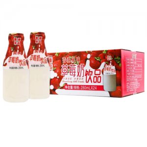 惠康食品草莓奶飲品（香港風味）280mlx24瓶