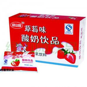 綠山園草莓味酸奶飲品