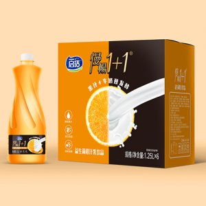 啟活慢暢1+1益生菌橙汁乳飲品