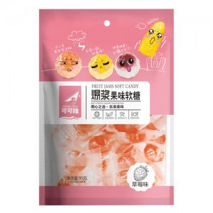 可可隆爆漿果味軟糖草莓味95g