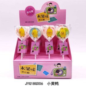 吉優菓小黃鴨照片糖水果味18gx24支