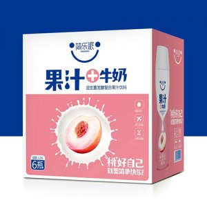 簡樂派桃汁牛奶復合果汁飲料1.25Lx6瓶