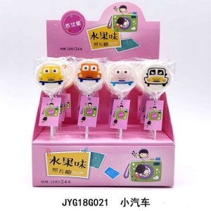 吉優菓小汽車照片糖水果味18gx24支