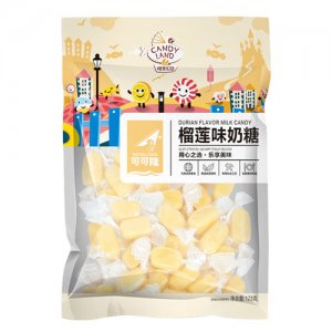 可可隆榴蓮味奶糖123g