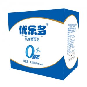 優樂多乳酸菌飲品外箱