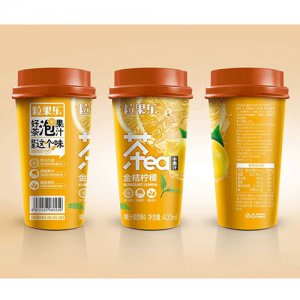 粒果樂金桔檸檬果汁茶飲料400ml