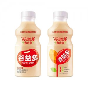 谷益多谷物乳酸菌飲料紅豆味340ml