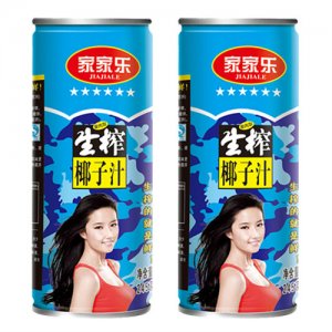 家家樂(lè)生榨椰子汁生榨椰汁果肉型植物蛋白飲料245g