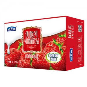 明太郎優酪乳乳酸菌飲品 草莓味（橫版）