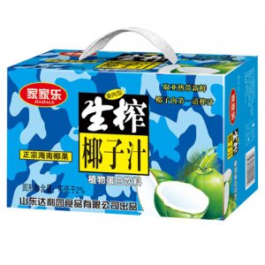 家家樂(lè)生榨椰子汁椰汁植物蛋白飲料禮盒裝