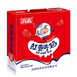 汾濱紅棗牛奶飲料245mlx12罐