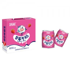 汾濱草莓牛奶245mlx12罐