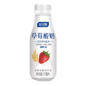 眾口妙草莓酸奶飲品310ml