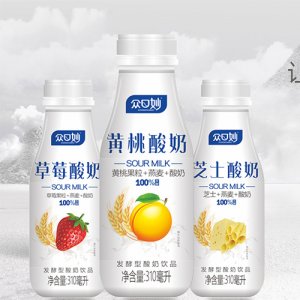 眾口妙果味酸奶飲品310ml