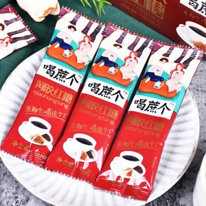 喝蔗個(gè)阿膠紅糖18g