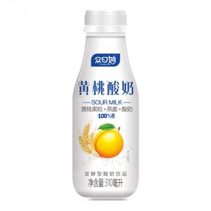 眾口妙黃桃酸奶飲品310ml