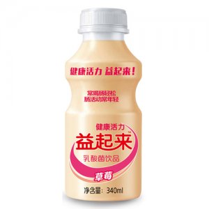 益起來乳酸菌飲品草莓味340ml