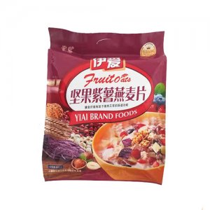 伊愛堅(jiān)果紫薯燕麥片立體袋688g