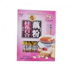 伊愛桂花百合藕粉彩包禮盒880g