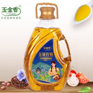 玉金香金地谷物亞麻籽花生食用植物調和油5L