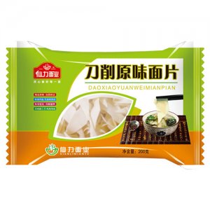 仙力刀削原味面片200g