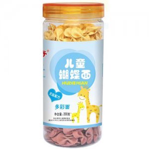 仙力兒童蝴蝶面多彩面200g