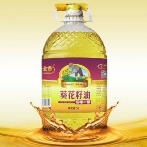玉金香壓榨一級葵花籽油5L