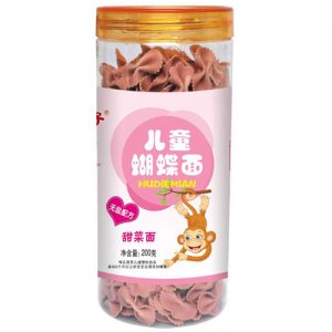 仙力兒童蝴蝶面甜菜面200g