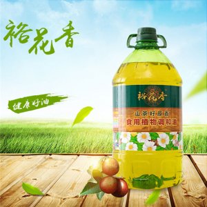 裕花香 山茶籽原香食用植物調和油5L