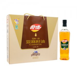 華建誠鑫 壓榨亞麻籽油1Lx4瓶