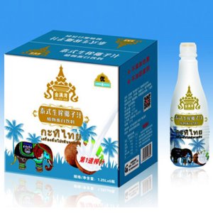 送福來金滿灣生榨椰子汁飲料1.25Lx6