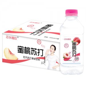 芯水相印蜜桃蘇打水果味飲料350mlx24瓶