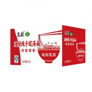 思圓油潑辣子酸湯面箱裝