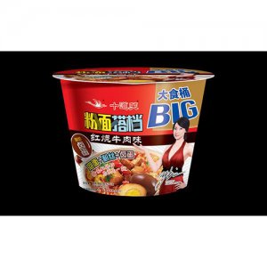 十道關(guān)粉面搭檔紅燒牛肉味桶裝