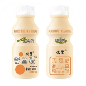 優鷺舒益輕乳酸菌飲品甜橙味340ml