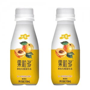 優(yōu)鷺果粒多果粒乳酸菌飲品黃桃味310ml