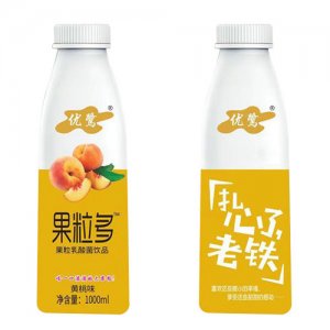 優(yōu)鷺果粒多乳酸菌飲品黃桃味1000ml