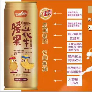 閃亮e族腰果花生植物蛋白飲料