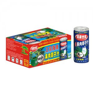 椰果世家245mlx24罐果肉椰汁標(biāo)箱
