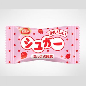 超人千吉奶球糖粉色